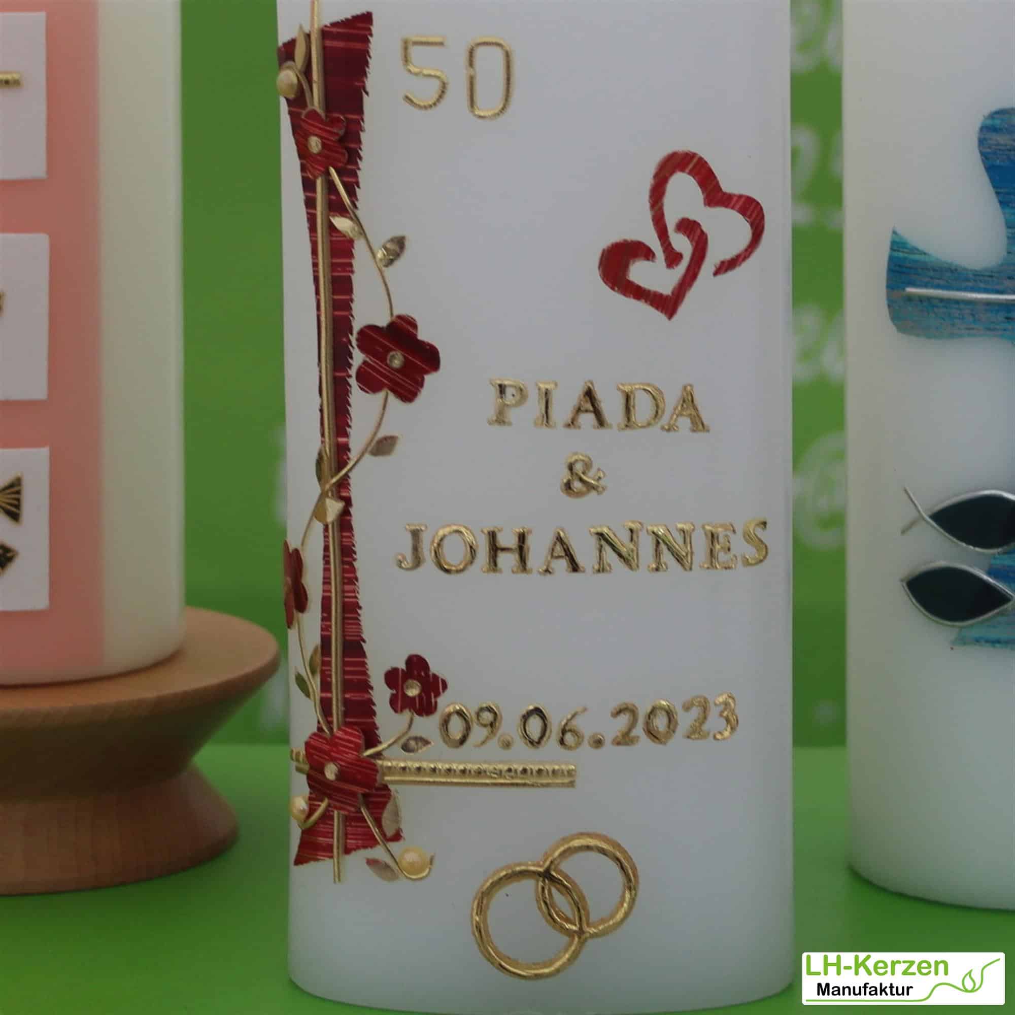 Kerzenbeschriftung Beschriftete Kerze